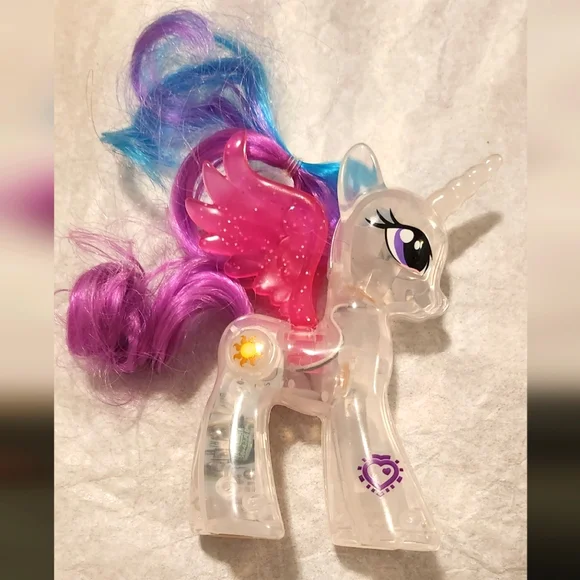 Hasbro Toys My Little Pony Celestia Light Up Clear Pegasus 25